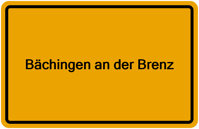Handelsregisterauszug Bächingen an der Brenz